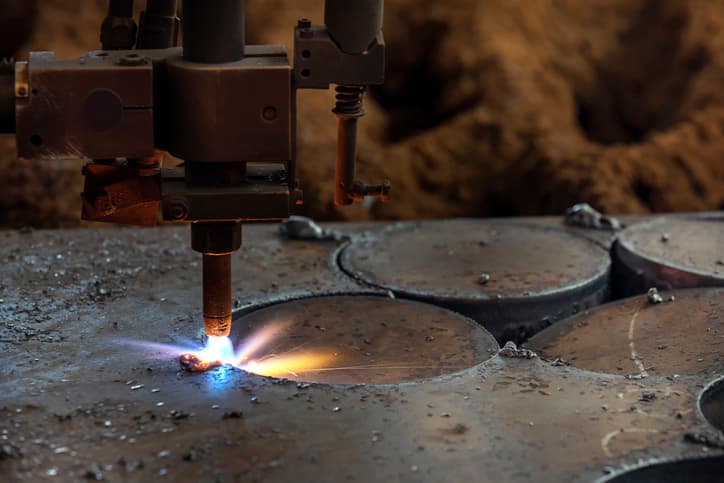 plasma cutting steel